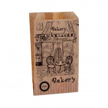 Σακούλα Kraft Σχέδιο Bakery 15x28cm τιμή ανά κιλό Σετ 10 c411491