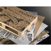 Πακέτο 500 τμχ Χαρτί Αφής με σχέδιο VINTAGE καφέ 20x32 5cm Leone c411666