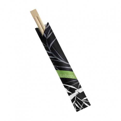 Πακέτο 100 τμχ Chopsticks για Sushi Bamboo χρώμα Μαύρο 21cm Leone c411667