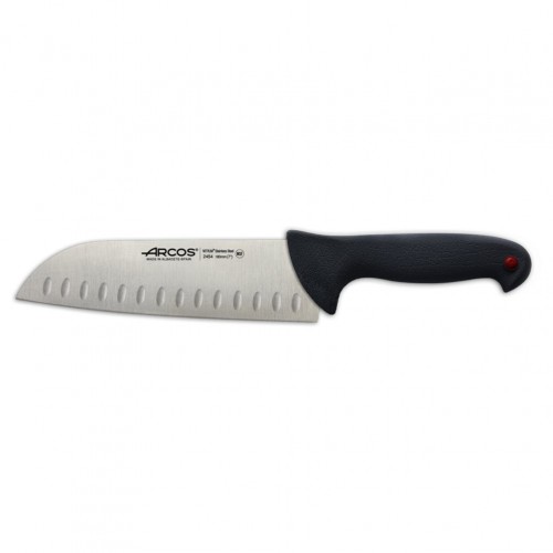 Μαχαίρι Santoku 180mm Σειρά Colour Prof Μαύρο 7 color clips Arcos c411721