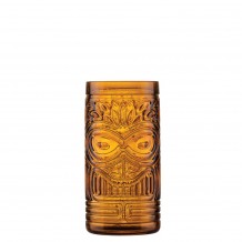 Γυάλινο Ποτήρι coctail TIKI 50cl Φ7 5 x 15cm FIJI Πορτοκαλί Διάφανο UNIGLASS Σετ 6 c411807