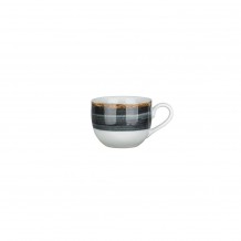 Φλυτζάνι πορσελάνης 100cc Γκρίζο Μπλε σειρά TWISTER LUKANDA Σετ 6 c411893