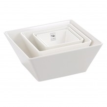 Μπωλ τετράγωνο μελαμίνης 12 8x12 8xΥ7cm άσπρο c411946