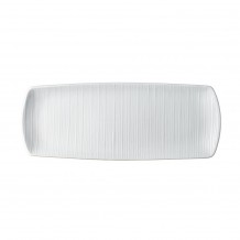 Πιατέλα πορσελάνης 36X14cm ανάγλυφη LUKANDA c411990