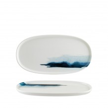 Πιατέλα οβάλ πορσελάνης 30cm Blue Wave BONNA Σετ 6 c412021