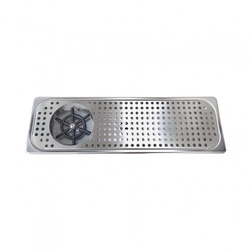 Μπαρ Ματ Σχάρα με RINSER 53 2x16 2x4cm INOX c412296