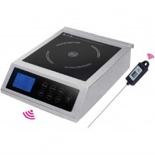 Επαγωγική Εστία έως φ26cm 3 5KW με ασύρματο αισθητήρα 33x41 5x10cm KARAMCO c412322