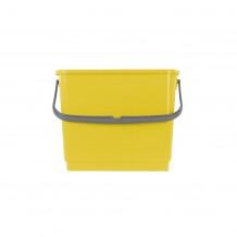 Κουβάς κίτρινος 4lt 17x26x20cm για τρόλλεϋ TTS Cleaning c412385