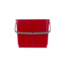 Κουβάς κόκκινος 4lt 17x26x20cm για τρόλλεϋ TTS Cleaning c412386