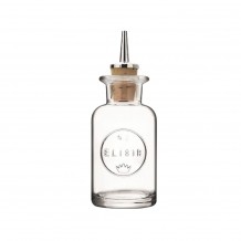 Dash Bottle κρυσταλλίνης 10cl με κεραστήρι φελού φ5 2x14 2cm In Situ Σετ 6 c412424