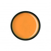 Πιάτο ρηχό πορσελάνης 25cm μελί GALAXY C LUKANDA Σετ 12 c412465