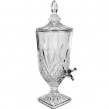 Δοχείο Διανεμητής 2lt γυάλινο Λουλούδι με βρυσάκι c412534