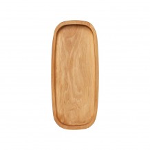 Ξύλινο πλατό οβάλ με πλαϊνο τοίχωμα ξύλο Καστανιάς 30x13 5x3 2cm c412536