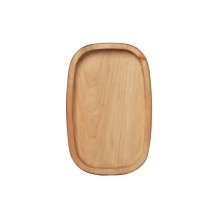 Ξύλινο πλατό οβάλ με πλαϊνο τοίχωμα ξύλο Καστανιάς 25x16 5x3 2cm c412537