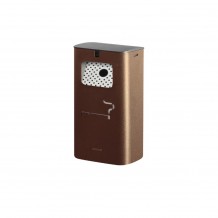 Σταχτοδοχείο Μεταλλικό Επιτοίχιο 17 5x11 5x34cm Corten Stil Casa Italy c412669