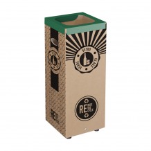 Κάδος Eco Χάρτινος 60L 28x28xΥ70cm ανακύκλωσης γυαλιού Stil Casa Italy c412691