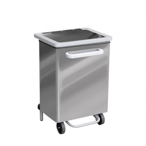 Κάδος τροχήλατος INOX με pedal και καπάκι 70L 47x37xΥ70cm Stil Casa Italy c412715