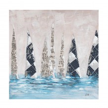 SAILING 1 DECO ΠΙΝΑΚΑΣ ΚΑΜΒΑΣ ΠΟΛΥΧΡΩΜΟ ΜΑΥΡΟ 82x82xH4 5cm c412992 SAILING 1 DECO ΠΙΝΑΚΑΣ ΚΑΜΒΑΣ ΠΟΛΥΧΡΩΜΟ ΜΑΥΡΟ 82x82xH4 5cm c412992