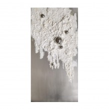 SILVER DROPS 1 DECO ΠΙΝΑΚΑΣ ΚΑΜΒΑΣ ΓΚΡΙ ΛΕΥΚΟ ΑΣΗΜΙ 72x142xH4 5cm c412999 SILVER DROPS 1 DECO ΠΙΝΑΚΑΣ ΚΑΜΒΑΣ ΓΚΡΙ ΛΕΥΚΟ ΑΣΗΜΙ 72x142xH4 5cm c412999