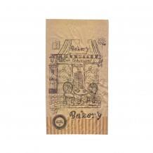 Σακούλα Kraft Σχέδιο Bakery 17x33cm τιμή ανά κιλό Σετ 10 c413098