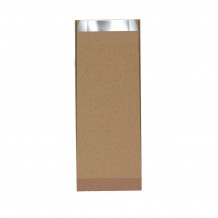 Σακούλα Αλουμινίου Καφέ Kraft 10x28cm τιμή ανά κιλό Σετ 10 c413115