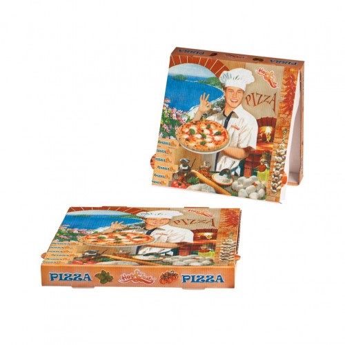 Κουτί Πίτσας Μικροβέλε ISCHIA 30x30x4cm Ιταλίας Σετ 100 c413122