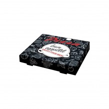 Κουτί Πίτσας Μικροβέλε σχέδιο Bon Appetit Μαύρο 35x35x4 2cm Σετ 100 c413156 Κουτί Πίτσας Μικροβέλε σχέδιο Bon Appetit Μαύρο 35x35x4 2cm Σετ 100 c413156