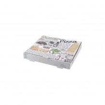 Κουτί Πίτσας Μικροβέλε σχέδιο Rome Λευκό 28x28x4 2cm Σετ 100 c413159 Κουτί Πίτσας Μικροβέλε σχέδιο Rome Λευκό 28x28x4 2cm Σετ 100 c413159