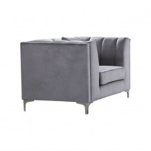 PARSON πολυθρόνα με ύφασμα ανοικτό γκρι Velure c41316