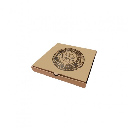 Κουτί Πίτσας Μικροβέλε σχέδιο Delicius Made Fresh 26x26x4 2cm Σετ 100 c413171