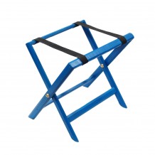 Αναδιπλούμενη ξύλινη μπαγκαζιέρα 50x38x49cm βαμμένη γαλάζια c413220