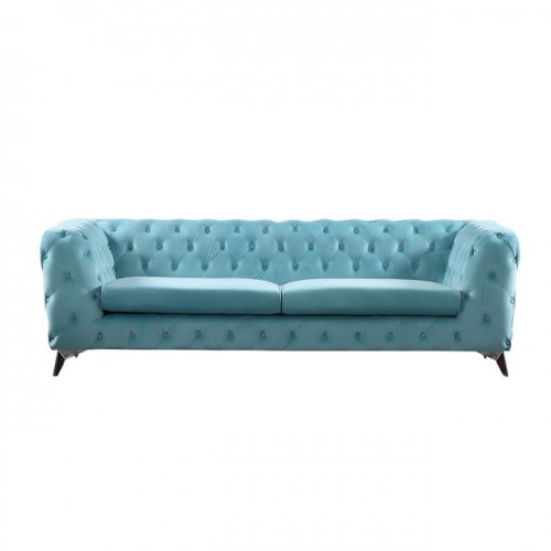 BARLOW καναπές 3θέσιος 225x89x72 cm ύφασμα Powder Blue Velure c41329
