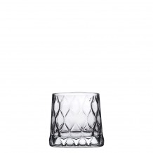 Γυάλινο Ποτήρι Σκαλιστό Χαμηλό 30cl φ9x8 5cm LEAFY PASABAHCE Σετ 6 c413525