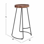 ΣΚΑΜΠΟ BAR ΑΠΟ ΜΑΣΙΦ ΞΥΛΟ ΑΚΑΚΙΑΣ 48x40χ76Υεκ HM8363 11 c413586