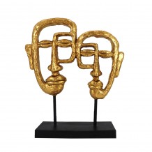 ACT GOLD DECO POLYRESIN ΧΡΥΣΟ ΜΑΥΡΟ 23x6xH28cm c413753