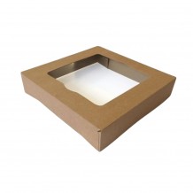 Χάρτινο καπάκι Kraft 15x15 με αντιθαμβωτικό παράθυρο και έξυπνο κλείδωμα ROIS Bros Σετ 500 c413787 Χάρτινο καπάκι Kraft 15x15 με αντιθαμβωτικό παράθυρο και έξυπνο κλείδωμα ROIS Bros Σετ 500 c413787