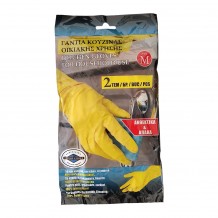 Ζεύγος Γάντια γενικής χρήσης Medium Κίτρινα Σετ 6 c413800