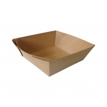 Χάρτινη βάση Kraft 750ml 13x13x5cm δέχεται καπάκι P011814 ROIS Bros Σετ 300 c413959