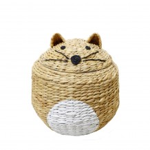 TIGRO ΚΑΛΑΘΙ ΑΠΟΘΗΚΕΥΣΗΣ ΥΑΚΙΝΘΟΣ ΣΙΔΕΡΟ ΦΥΣΙΚΟ ΛΕΥΚΟ D36xH56cm c414062