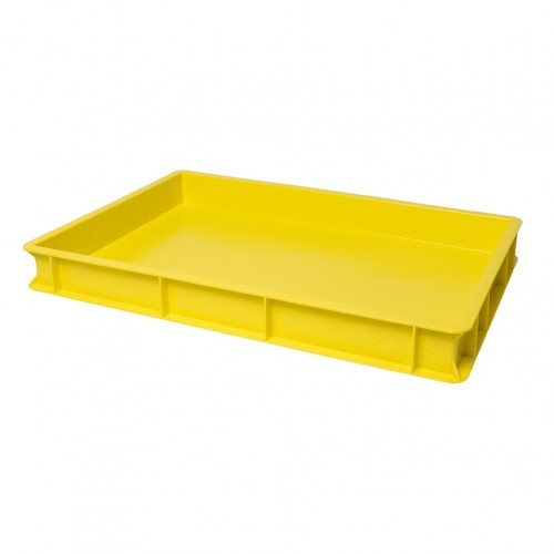 Κουτί ζύμης PEHD 60x40x7cm κίτρινο Ιταλίας c414876
