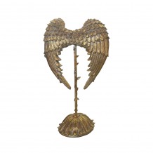 VOLE DECO ΦΤΕΡΑ POLYRESIN ΧΡΥΣΟ 26 5x14xH41cm c415210