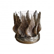 VOLE ΚΗΡΟΠΗΓΙΟ POLYRESIN ΧΡΥΣΟ 15x15xH18 3cm c415211