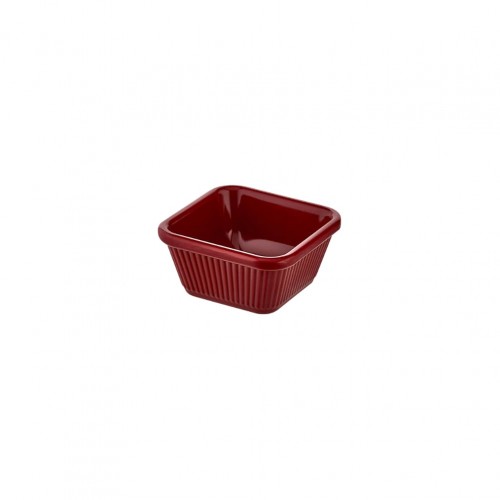 Μπωλάκι τετράγωνο μελαμίνης 7x7xΥ4cm 60gr κόκκινο Σετ 12 c415450