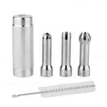 Σετ ανταλλακτιών Σιφόν Θήκη αμπούλας Αλουμινίου 3 ΙΝΟΧ στόμια 18 10 amp βουρτσάκι c415461