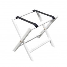 Αναδιπλούμενη ξύλινη μπαγκαζιέρα 50x38x49cm βαμμένη λευκή c415636