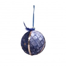 XMAS DREAMY 2 ΚΡΕΜΑΣΤΗ ΜΠΑΛΑ POLYFOAM ΥΦΑΣΜΑ ΜΠΛΕ ΧΡΥΣΟ D8xH8cm c415786 XMAS DREAMY 2 ΚΡΕΜΑΣΤΗ ΜΠΑΛΑ POLYFOAM ΥΦΑΣΜΑ ΜΠΛΕ ΧΡΥΣΟ D8xH8cm c415786