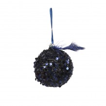 XMAS DREAMY 5 ΚΡΕΜΑΣΤΗ ΜΠΑΛΑ POLYFOAM ΥΦΑΣΜΑ ΜΠΛΕ ΜΑΥΡΟ D8xH8cm c415789 XMAS DREAMY 5 ΚΡΕΜΑΣΤΗ ΜΠΑΛΑ POLYFOAM ΥΦΑΣΜΑ ΜΠΛΕ ΜΑΥΡΟ D8xH8cm c415789
