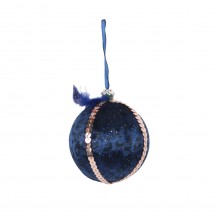 XMAS DREAMY 7 ΚΡΕΜΑΣΤΗ ΜΠΑΛΑ POLYFOAM ΥΦΑΣΜΑ ΜΠΛΕ ΧΡΥΣΟ D8xH8cm c415791 XMAS DREAMY 7 ΚΡΕΜΑΣΤΗ ΜΠΑΛΑ POLYFOAM ΥΦΑΣΜΑ ΜΠΛΕ ΧΡΥΣΟ D8xH8cm c415791