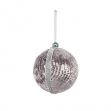 XMAS FROSTY 1 ΚΡΕΜΑΣΤΗ ΜΠΑΛΑ POLYFOAM ΥΦΑΣΜΑ ΑΣΗΜΙ D8xH8cm c415798 XMAS FROSTY 1 ΚΡΕΜΑΣΤΗ ΜΠΑΛΑ POLYFOAM ΥΦΑΣΜΑ ΑΣΗΜΙ D8xH8cm c415798