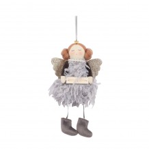 XMAS FROSTY 5 ΚΡΕΜΑΣΤΟΣ ΑΓΓΕΛΟΣ ΥΦΑΣΜΑ ΓΚΡΙ ΛΕΥΚΟ 9xH20cm c415802 XMAS FROSTY 5 ΚΡΕΜΑΣΤΟΣ ΑΓΓΕΛΟΣ ΥΦΑΣΜΑ ΓΚΡΙ ΛΕΥΚΟ 9xH20cm c415802